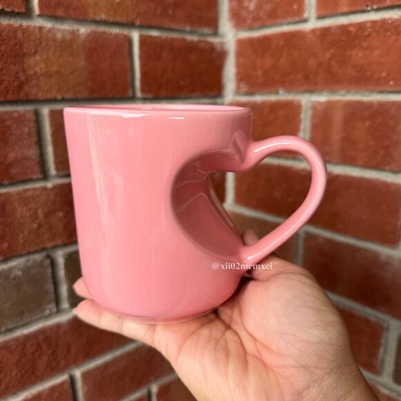 TARGET THRESHOLD HEART HANDLE MUG PINK 1CT - Picture 2 of 5